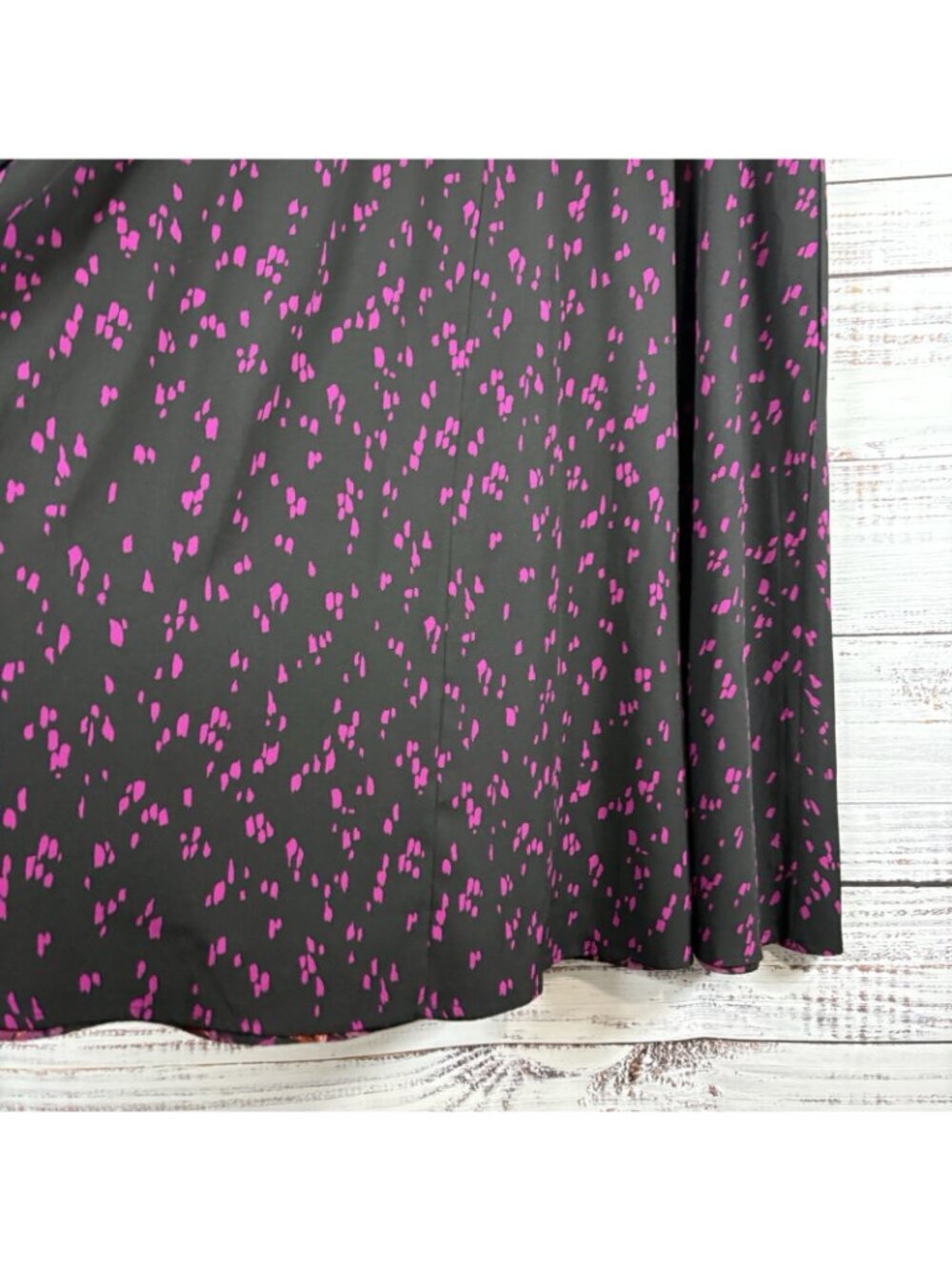 Coldwater Creek Black Pink Floral Reversible Maxi - Picture 8 of 14